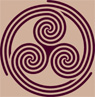 Keltische Triskele - Symbol für Geburt, Leben und Tod - Symbol für Vergangenheit, Gegenwart und Zukunft - Rückführungen